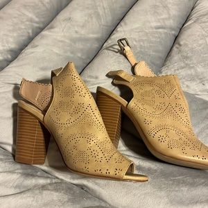 Just fab tan heels